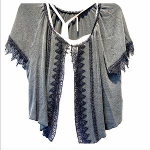 FREE PEOPLE rare vintage cropped top M